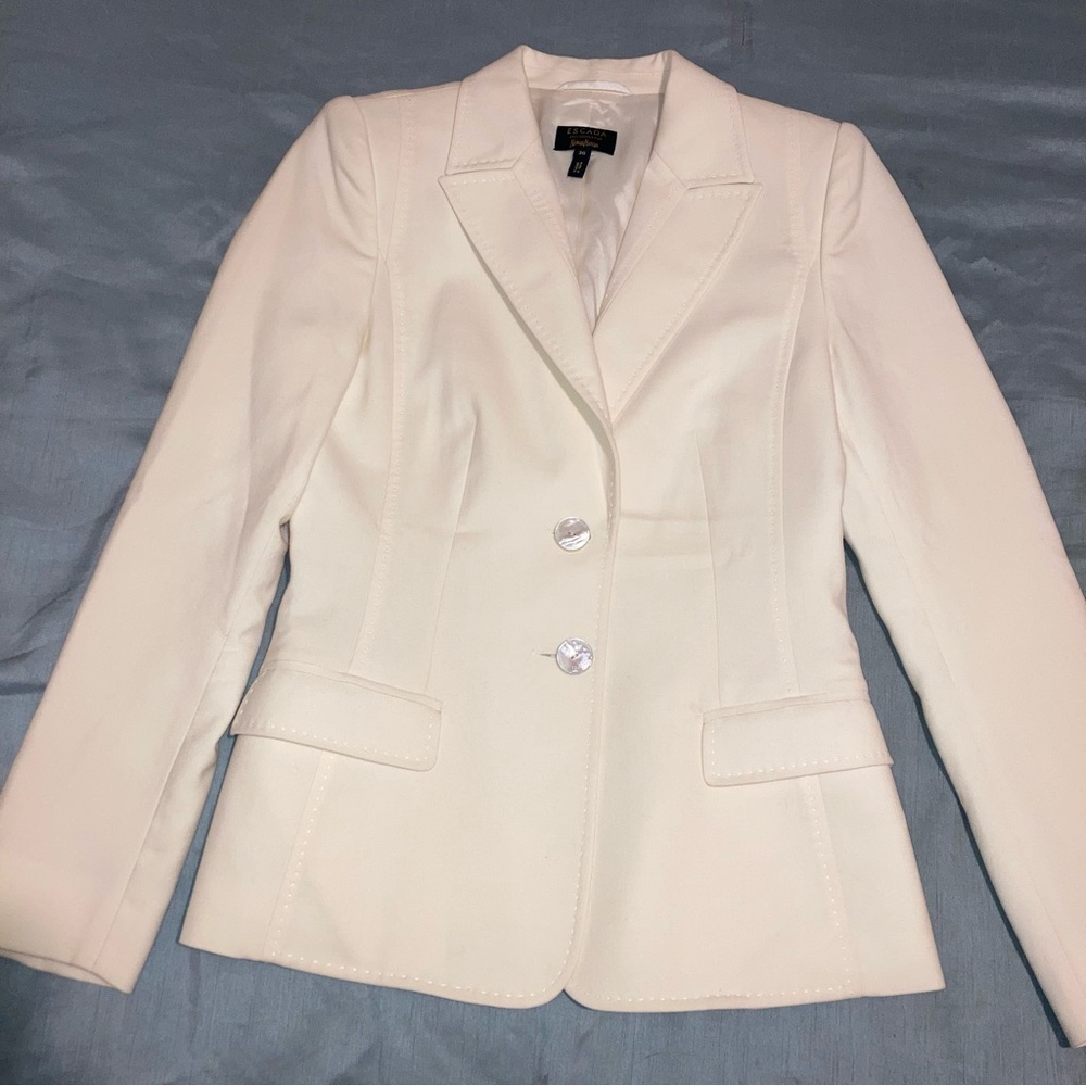 Escada Cream Blazer Exclusive for Neiman Marcus